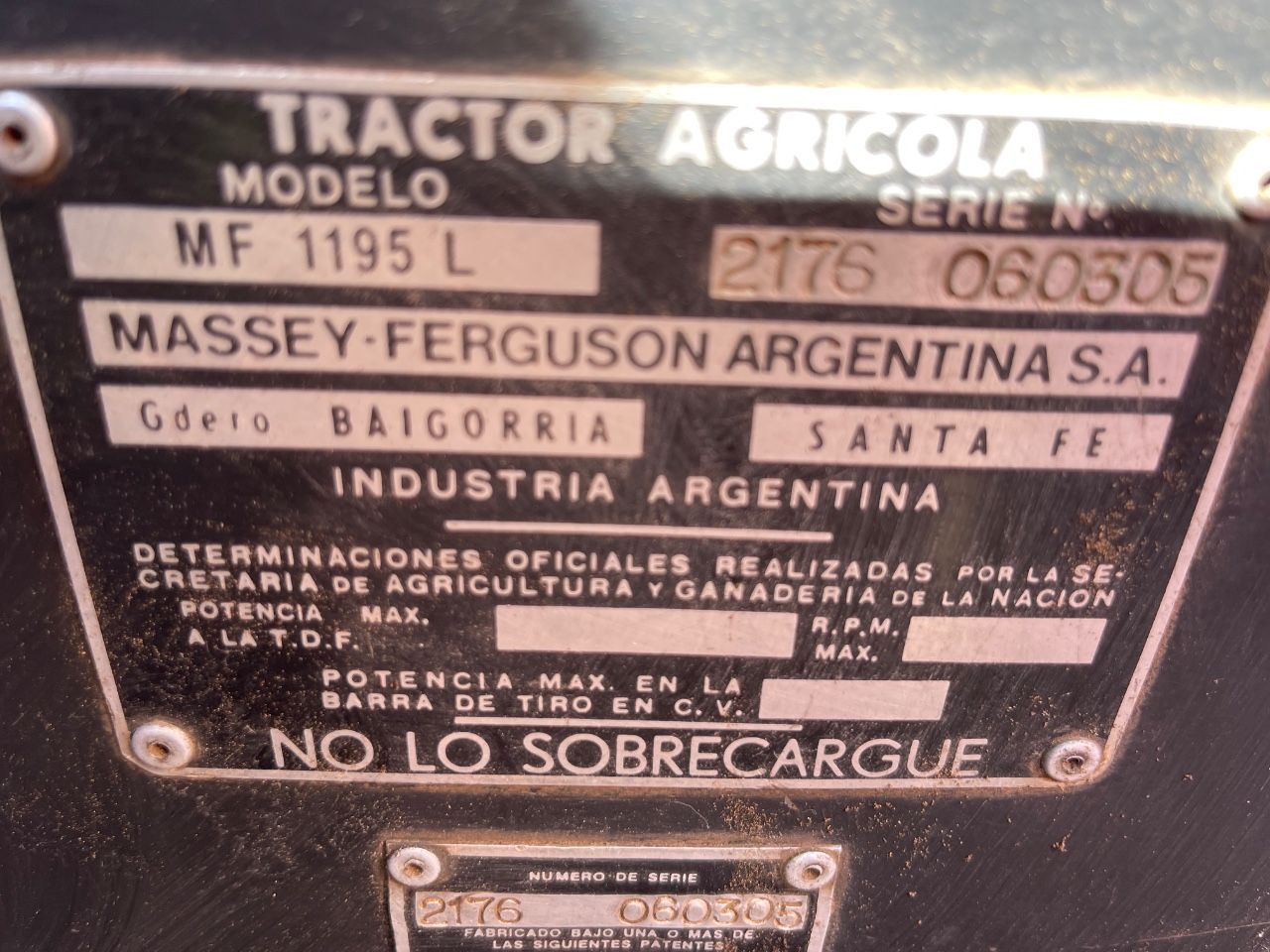 Maq. Agrícola Tractor Usado en Mendoza, deRuedas