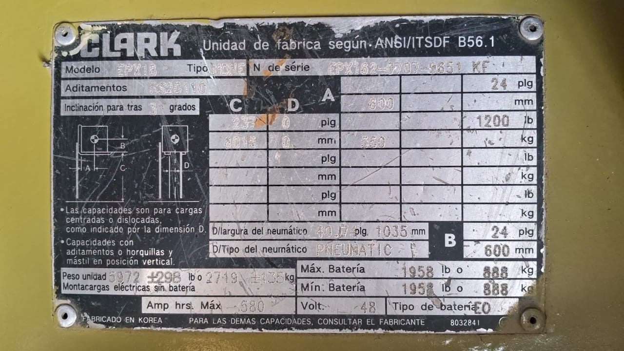 Maq. Pesada Autoelevador Usado en Mendoza, deRuedas